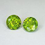Zonder Minimumprijs - 2 pcs Groen Olivijn - 4.38 ct -, Sieraden, Tassen en Uiterlijk, Edelstenen, Nieuw