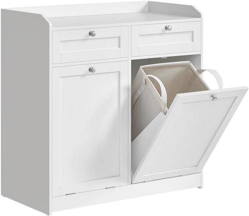 Vasagle badkamerkast met wasmand - Opbergkast gang /, Huis en Inrichting, Kasten | Ladekasten, Verzenden