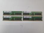 Veiling - 4x 8 GB (32GB) DDR4 RAM geheugen Samsung, Computers en Software, RAM geheugen, Refurbished