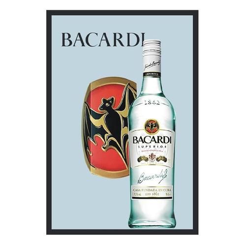 Bacardi spiegel - Fles & logo, Verzamelen, Merken en Reclamevoorwerpen, Nieuw, Ophalen of Verzenden