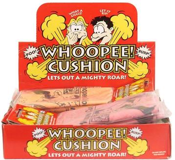 WHOOPEE CUSHION 16.5CM 4 ASSORTED COLS van €1,99 voor €1,60 beschikbaar voor biedingen