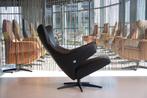 Gealux Eton design (relax)fauteuil zonder voetklep leer zwar, Nieuw, Leer, Ophalen of Verzenden, Design made in Holland