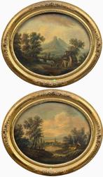 Barend Cornelis Koekkoek (1803-1862), Naar - Coppia di, Antiek en Kunst