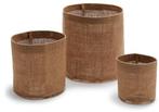 Jute Bloempot rond 15x15x15 cm, Ophalen of Verzenden, Nieuw