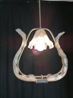 Lamp (3) - Kroonluchter + 2 Murano lampenkappen