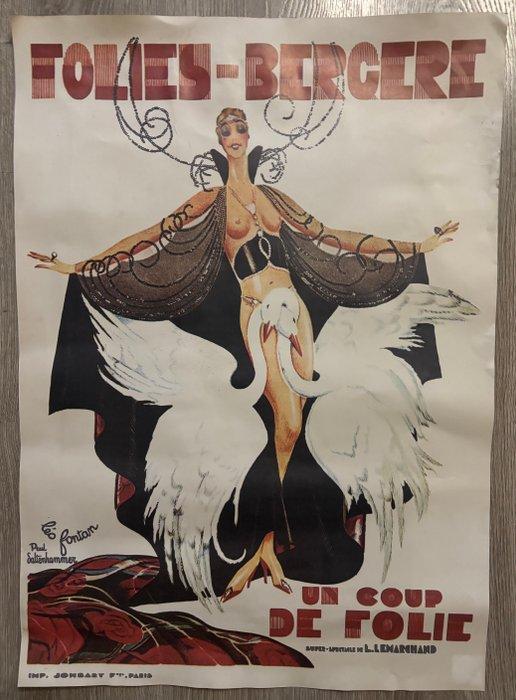 Leo Fontan - Folies-Bergère - Jaren 1970, Antiek en Kunst, Kunst | Tekeningen en Foto's