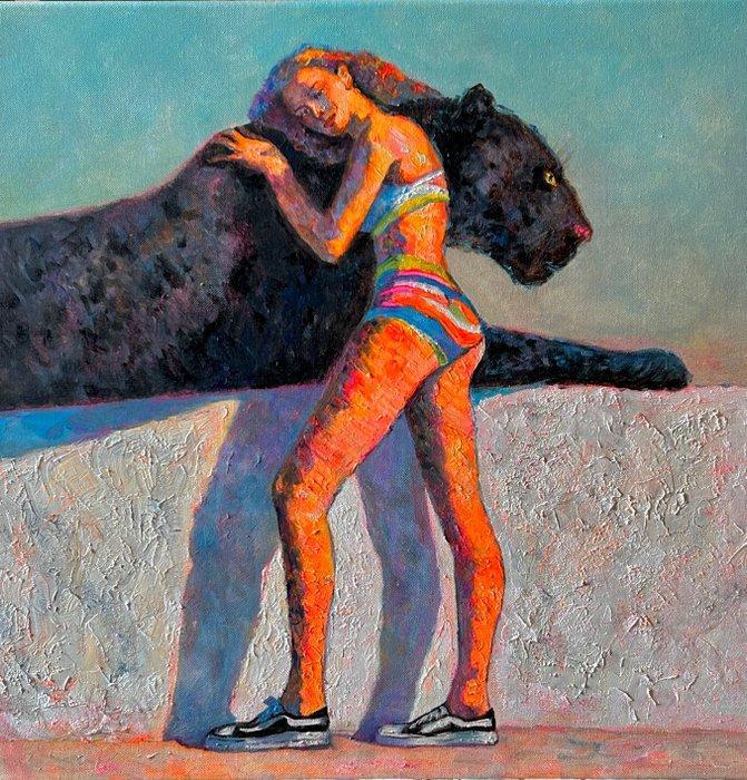 Yaseneva Sveta - Burning Horizon: Grace, Antiek en Kunst, Kunst | Schilderijen | Modern