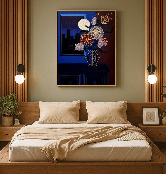Valdi - Noche estrellada- XL (No Reserve), Antiek en Kunst, Kunst | Schilderijen | Modern