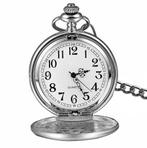 Fako - Zakhorloge - XXL - Classic - Ø 47mm - Zilverkleurig, Sieraden, Tassen en Uiterlijk, Horloges | Heren, Verzenden, Nieuw