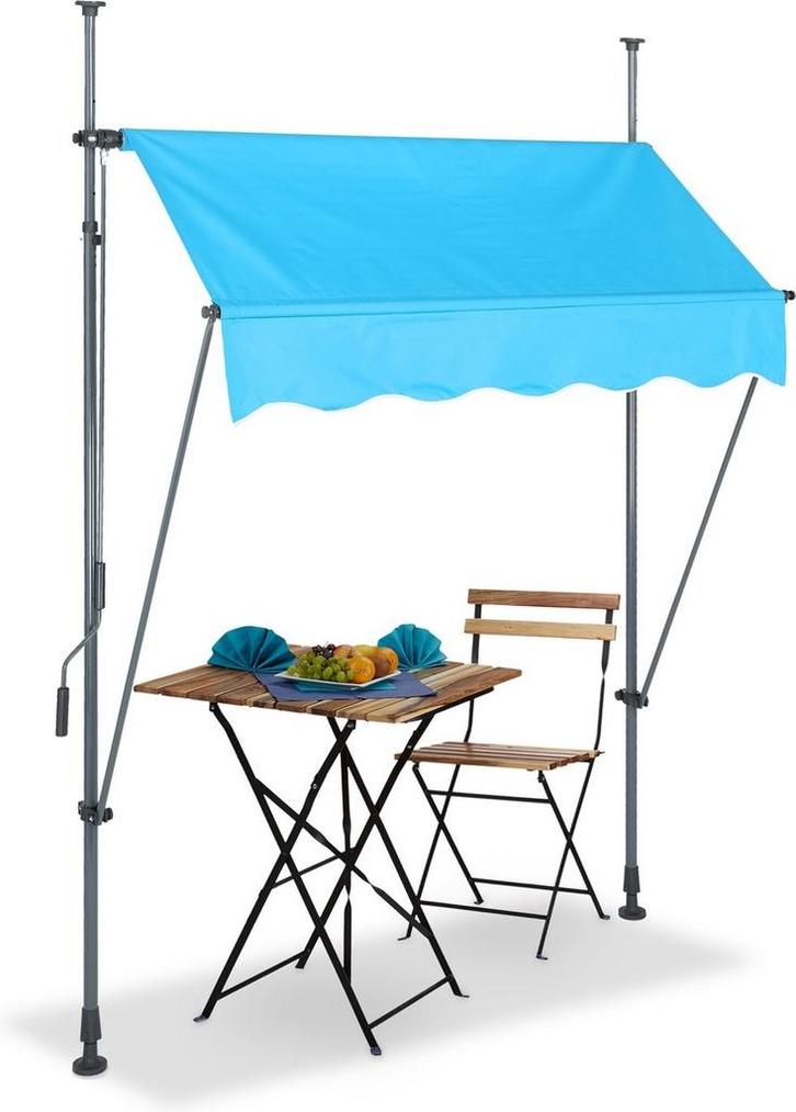 Relaxdays klemzonwering - zonnescherm - breedte 150 cm -, Tuin en Terras, Zonneschermen, Verzenden