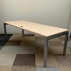 Design bureau 200x80 cm, Ahornblad - grijs metalen poten
