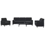vidaXL 4-delige Loungeset met kussens en bolsters fluweel, Huis en Inrichting, Banken | Bankstellen, Verzenden, Nieuw, Vierpersoons of meer