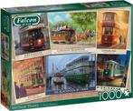 Falcon - Vintage Trams Puzzel (1000 stukjes) | Falcon -, Nieuw, Verzenden