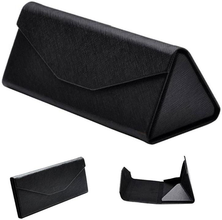 Fako Bijoux - Brillenkoker - Opvouwbaar - 16x7x6.5cm - Zwart, Sieraden, Tassen en Uiterlijk, Zonnebrillen en Brillen | Dames, Verzenden