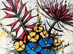 Bernard Buffet (1928-1999) - Le bouquet de fleurs, Antiek en Kunst