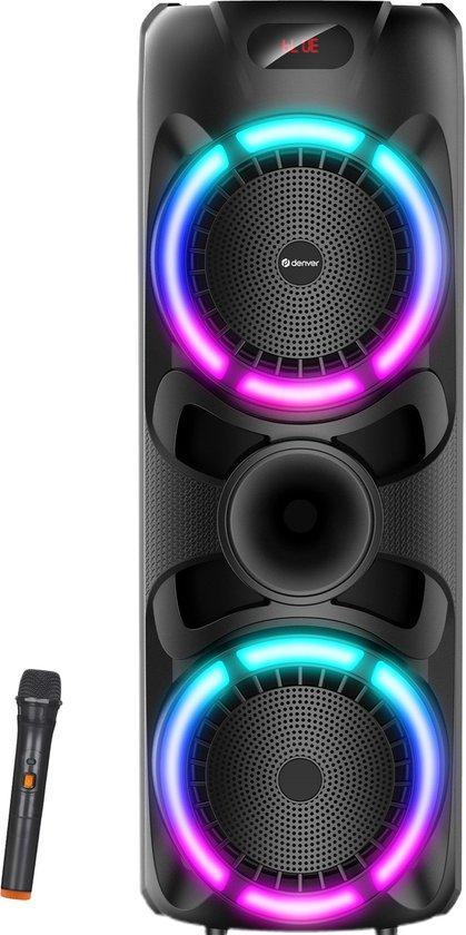 2dekans | Denver Bluetooth Speaker Party box - Discolichten, Audio, Tv en Foto, Luidsprekers, Zo goed als nieuw, Ophalen of Verzenden