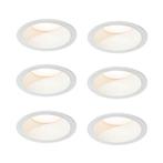 Set van 6 inbouwspots wit incl. LED 3000K-5000K - Elias, Verzenden, Nieuw, Modern