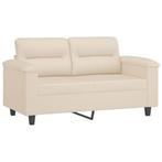 Bank 120cm Beige - Retourdeal! Comfortabel & Voordelig, Minder dan 75 cm, Ophalen of Verzenden, Eenvoudig, maar modern ontwerp