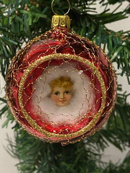 Kerstballen Lauscha Glashütte: engel, reflectie kerstbal met, Diversen, Kerst