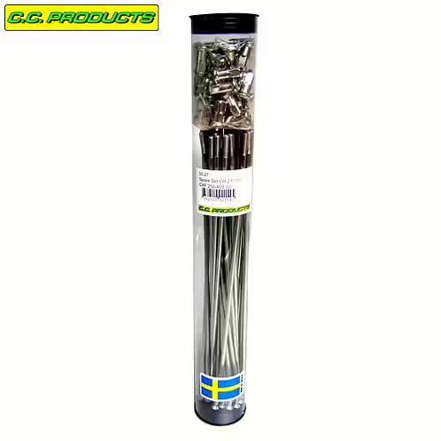 CC-Products Voorwiel 21 RVS spakenset 36 stuks + nippels vo, Motoren, Onderdelen | Overige, Nieuw, Verzenden