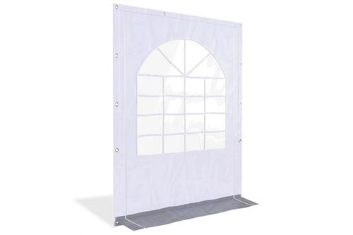 Partytent zijwand met raam & ritsen | 2m breed | 2,2m hoog |, Doe-het-zelf en Verbouw, Zeil en Folie, Zeil, Nieuw, Verzenden