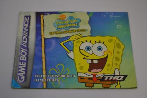 SpongeBob Battle For Bikini Bottom (GBA HOL MANUAL), Spelcomputers en Games, Spelcomputers | Nintendo Portables | Accessoires