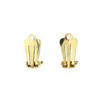 Gouden oorclips met granaat 14 krt, Sieraden, Tassen en Uiterlijk, Oorbellen, Ophalen of Verzenden, Nieuw