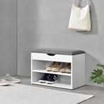 Schoenenkast Gentofte 46x60x30 cm wit en grijs, Huis en Inrichting, Kasten | Schoenenkasten, Verzenden, Nieuw
