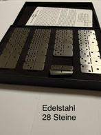 Bordspel - Dominos Edelstahl 28 Steine - Anders, Antiek en Kunst