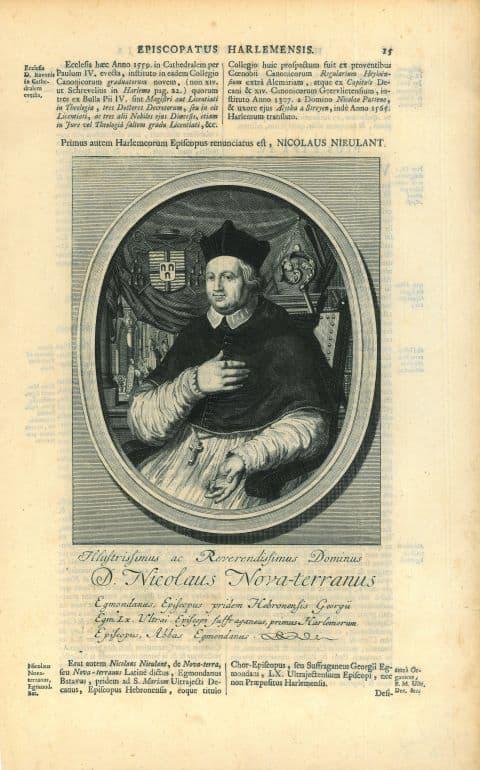 Portrait of Nicolaas van Nieuwland, Antiek en Kunst, Kunst | Etsen en Gravures
