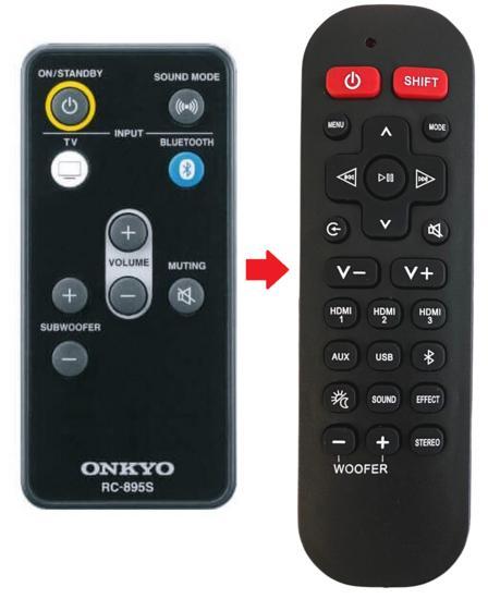 Alternatieve Onkyo RC-895S afstandsbediening, Audio, Tv en Foto, Afstandsbedieningen, Verzenden