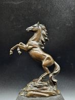 sculptuur, Horse Bronze, Marble - 22 cm - 22 cm -