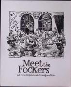 Pentekening Amerika - Republikeinse inhuldiging (Tekeningen), Antiek en Kunst, Verzenden