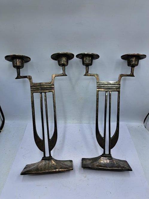 Kandelaber Tafelkandelaber - Metaal - Art Deco style, Antiek en Kunst, Curiosa en Brocante