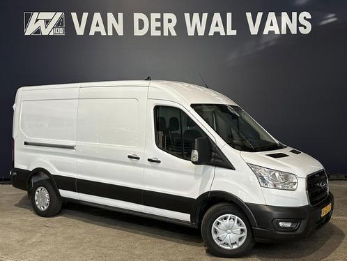 Ford Transit 2.0 TDCI 130pk L3H2 Euro6 Airco | Camera | Navi, Auto's, Bestelauto's, Dealer onderhouden, Lease, Zwart, Handgeschakeld