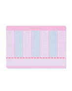 HEMA Weekplanner 29.5x21cm roze-blauw, Verzenden, Nieuw