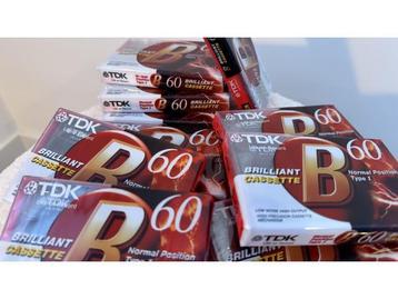 Veiling - 10 Stuks Nieuwe TDK 60 Cassettebandjes (Vintage) beschikbaar voor biedingen