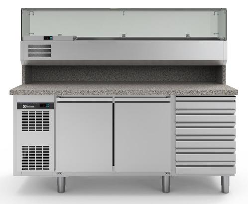 PIZZA WERKBANK 420 L, 2 KOELDEUREN, 6 LADEN, KOELDISPLAY, R2, Zakelijke goederen, Horeca | Keukenapparatuur, Verzenden