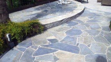 flagstones Kavala Bleu / Kavala Bleu flagstones 3/5 cm dik, Tuin en Terras, Tegels en Klinkers, Terrastegels, Nieuw, Natuursteen