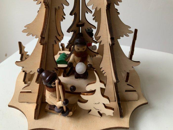 Erzgebirge - Kerstbeeldje ornament expertic - Sneeuwpop en, Diversen, Kerst