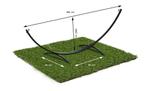Hangmat standaard grijs tot 220 kg - inc blauw-groen hang..., Nieuw, Ophalen of Verzenden
