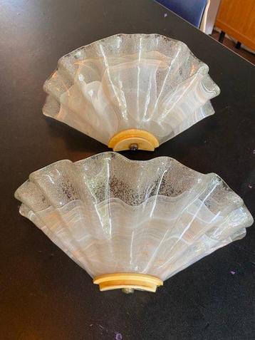 Wandlamp (2) - Glas, Plastic beschikbaar voor biedingen