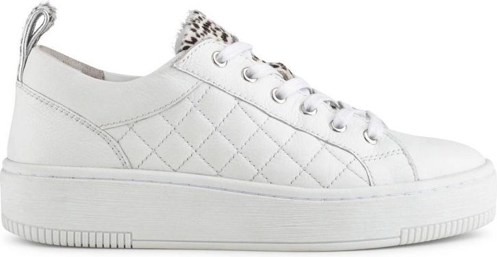 PS Poelman Esquimo Dames Quilted Leren Tennis Sneakers met, Kleding | Dames, Schoenen, Verzenden