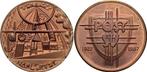Cu-medaille 1987 medaille von Viktor Huster 1955 Baden-baden, Postzegels en Munten, Penningen en Medailles, Verzenden
