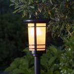 Solar Fakkel - Bollard Flame - 53 cm (tuinverlichting), Tuin en Terras, Buitenverlichting, Zonne-energie, Kunststof, Verzenden