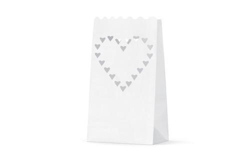 Candle Bags Hartjes 26cm 10st, Hobby en Vrije tijd, Feestartikelen, Nieuw, Verzenden