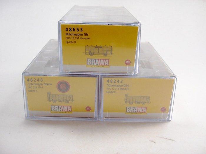 Brawa H0 - 48248/4824248653 - Modeltrein goederenwagonset, Hobby en Vrije tijd, Modeltreinen | H0