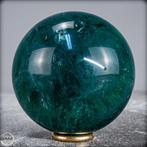 Natuurlijke topkwaliteit groene fluoriet Bol- 805.42 g, Verzamelen, Mineralen en Fossielen