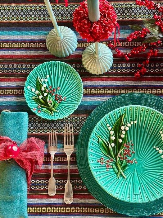 Indrukwekkend etnisch brokaat tafelkleed. - Tafelkleed - 270, Antiek en Kunst, Curiosa en Brocante