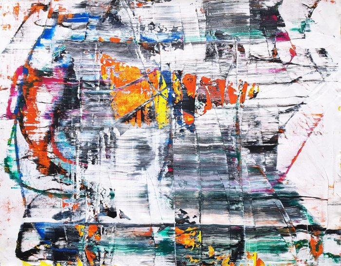 Jürgen Angeler - Multicoloured Glowing - XXL, Antiek en Kunst, Kunst | Schilderijen | Modern